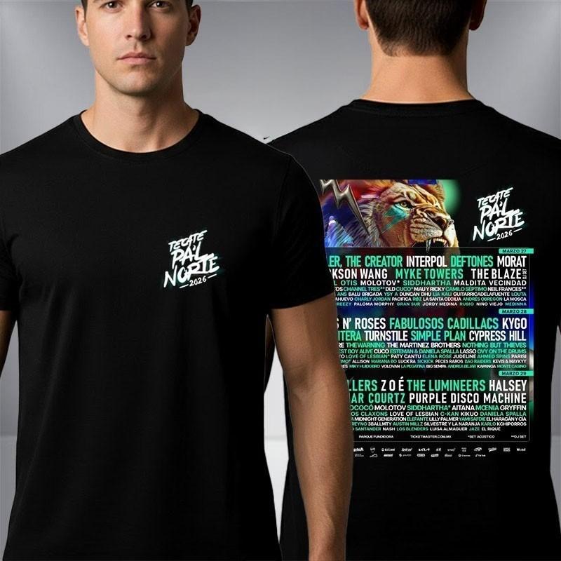 

Tecate Pa’l Norte 2026 Festival Poster Line Up Artis Unisex T-Shirt 4XL