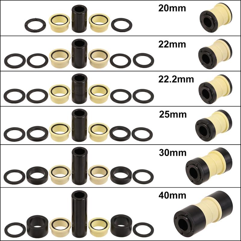 HEPPE Bike Rear Shock Bushing 20/22/22.2/25/30/40mm Bike Rear Suspension Shock Absorber DU Bushing for FOX Rear Shock Absorber