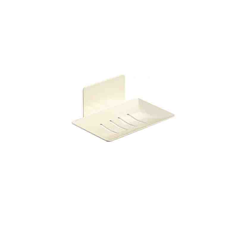 Carbon Steel Punch-Free Wall-Mounted Bathroom Storage Soap Dish, Hole-Free Adhesive Kitchen Storage Soap Holder Rack