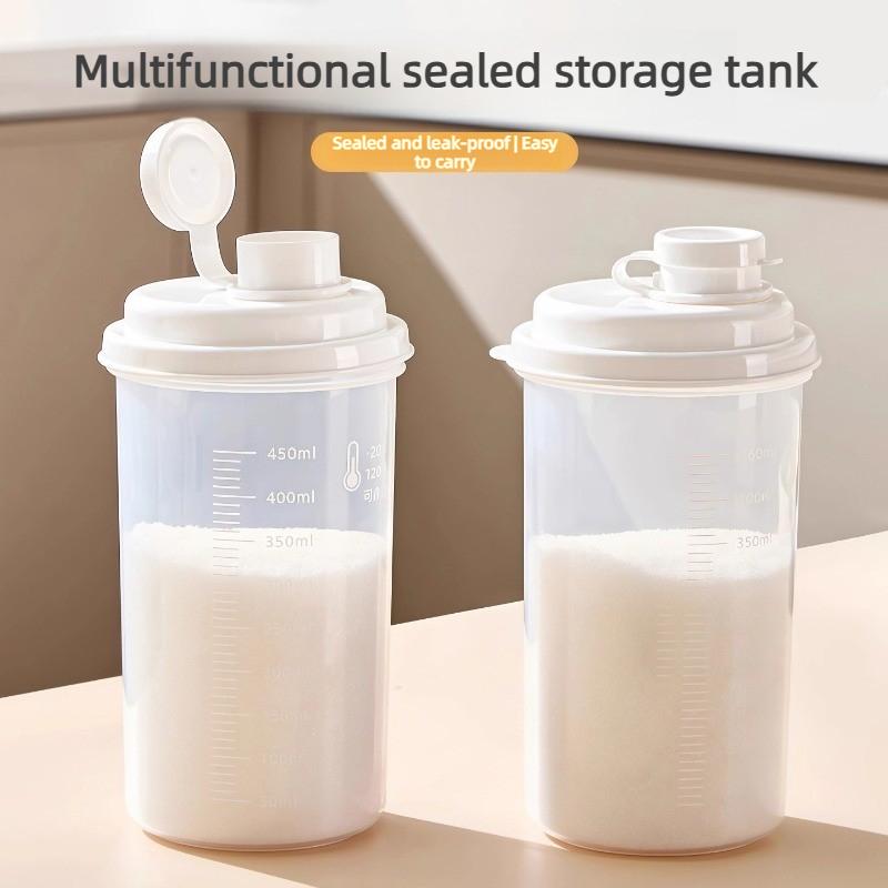 Food-Grade Airtight Large-Capacity Storage Jars & Portable Leakproof Travel Cups - Multi-Purpose Containers for Home Kitchen
