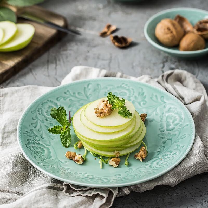 Sushis Celadon Ceramic 25-Piece Dinnerware Set