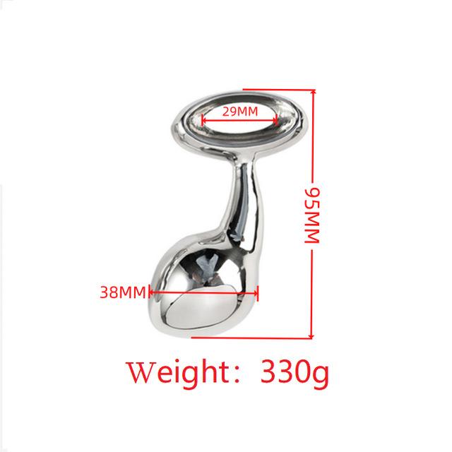 Stainless Steel Men's Prostate Stimulation Pull Ring Sex Product Adult Massage Toys
