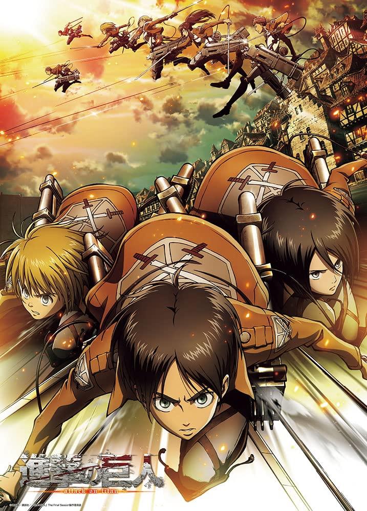 [Made In Japan] Beverly 600-Piece Jigsaw Puzzle Attack On Titan Season 1, Part 2 Key Visual (38 X 53 Cm) 66-216