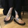Internet Celebrity Cool Slippers Fairy Summer Wear Ins Tide 2025 New Fashion Out Explosion Platform Beach Shoes