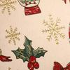 1Pc Throw Pillow Cover Christmas Decoration Linen Christmas Tree Snowflake Winter Jacquard Farmhouse Home Sofa Living Room