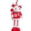 Mini Stretchable Leg Christmas Doll Cartoon Christmas Knitted Doll Long Legged Elk Doll  Office