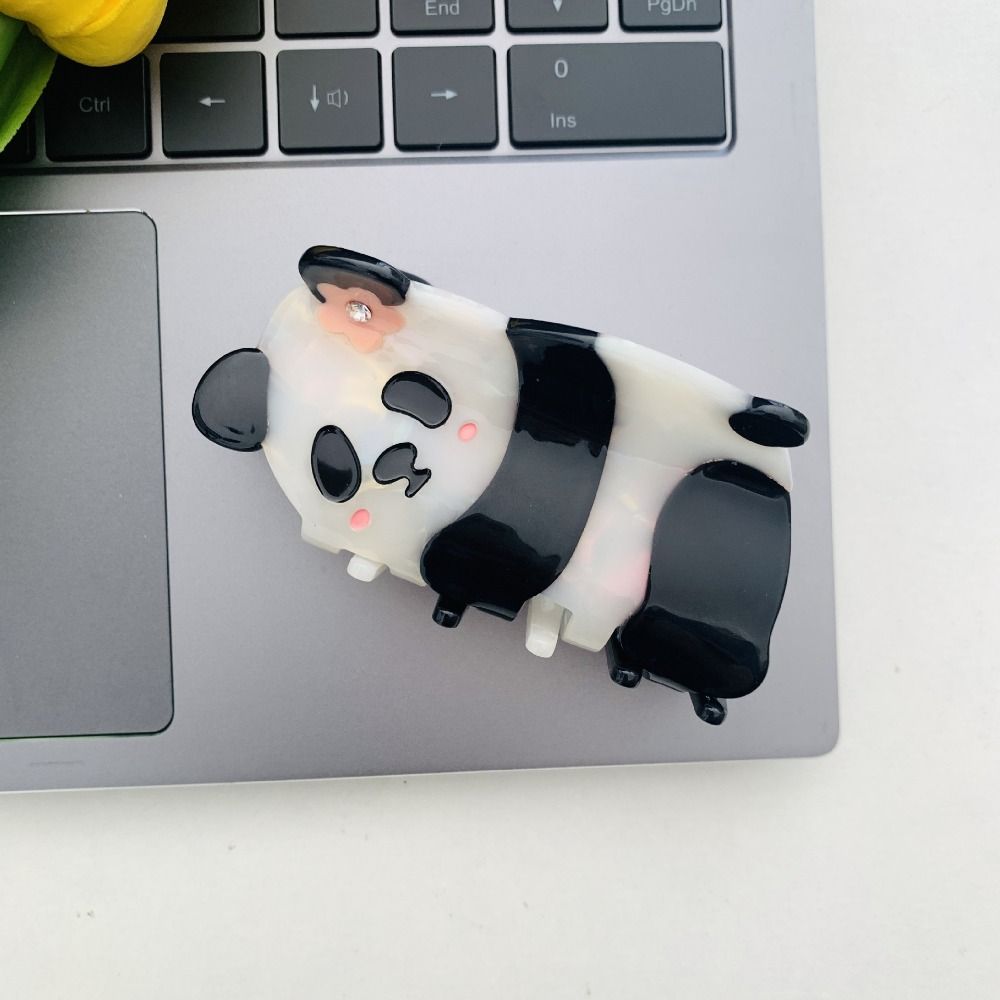 Mid Size Animal Shark Clip Cartoon Acetate Hair Clip Cute Panda Hair Claw  Party