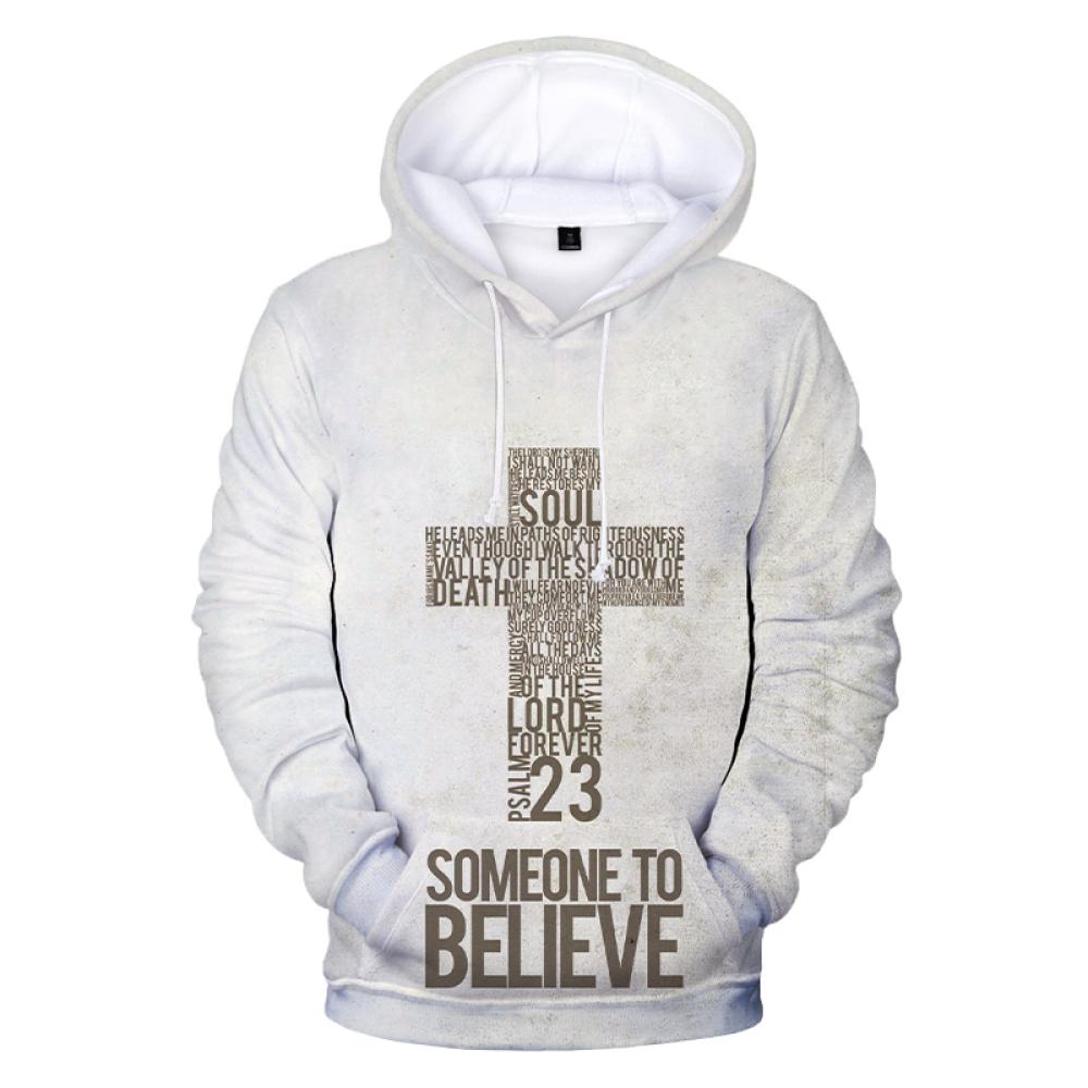Xiao Xiang Christian Jesus herenhoodie 3D-geprint sweatshirt unisex hooded fashion casual streetwear kruistruien oversized hoodies S