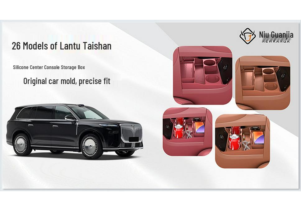 Fits 26 Lantu Tianshan X8 Models: Center Console & Glasses Storage Box Car Accessories