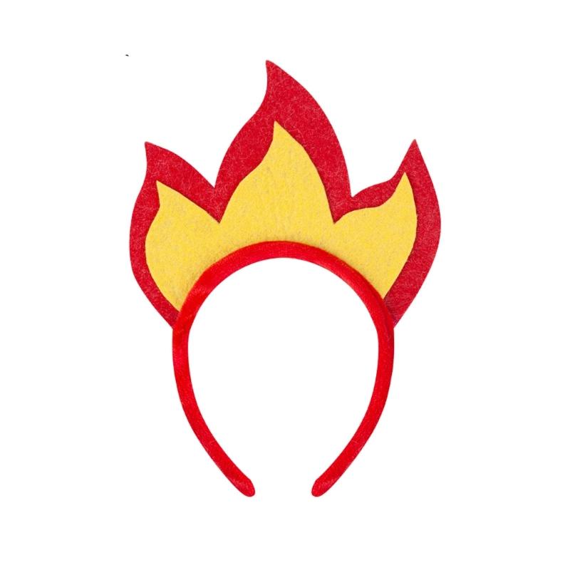 

Fire Theme Hair Accessory Hairband Tutu Skirt For Stage Performances Night Event And Costume Parties Head Accessories