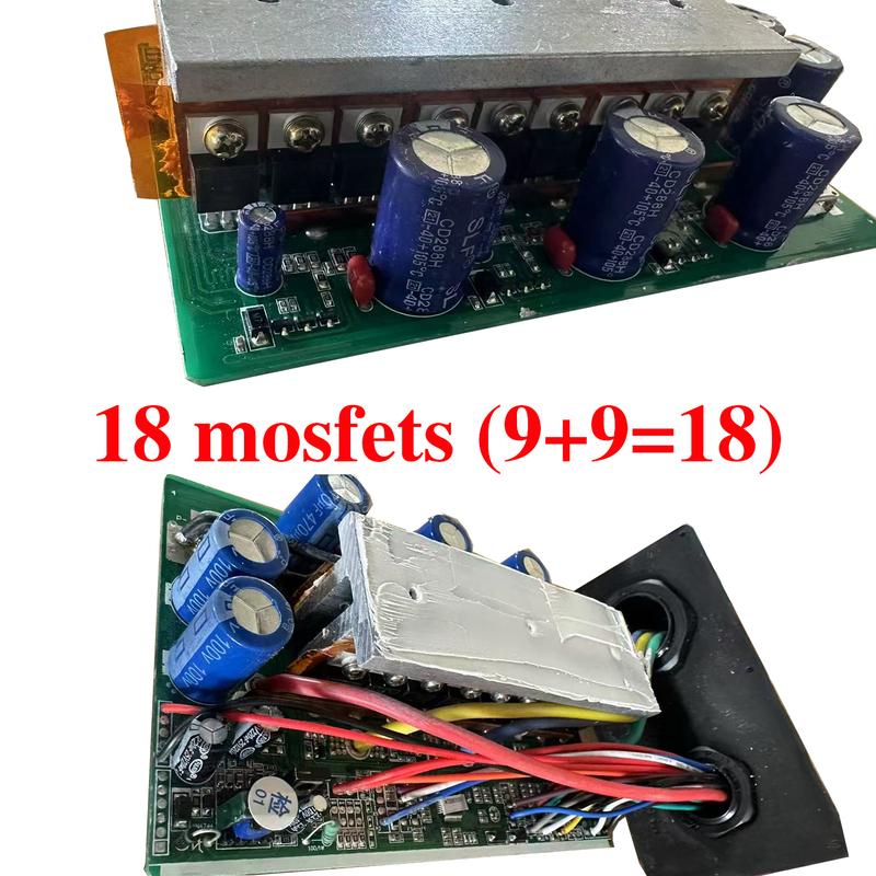 48V 60V 72V 84V 3000W Brushless Controller MAX 80A for BLDC Electric Bike (9+9) MOSFET Double Row 18 Tube 2000W 3000W Controller