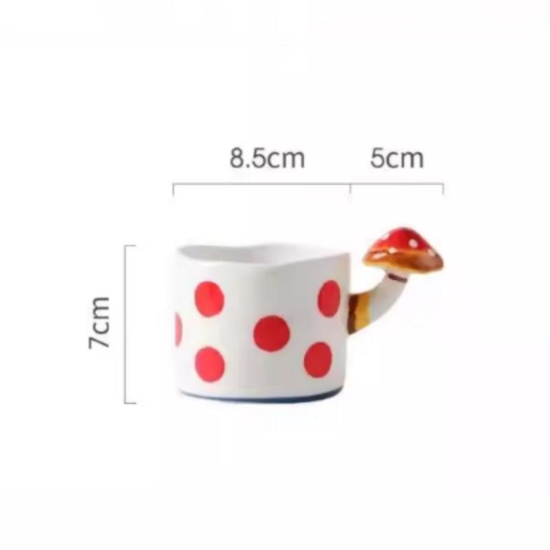 Керамическая Кружка Мультяшный Гриб Миска Трехмерная Рельефная Тарелка-Гриб Салатница Чайник Кофейная Чашка Кружки Кофейные Чашки 101-200ml
