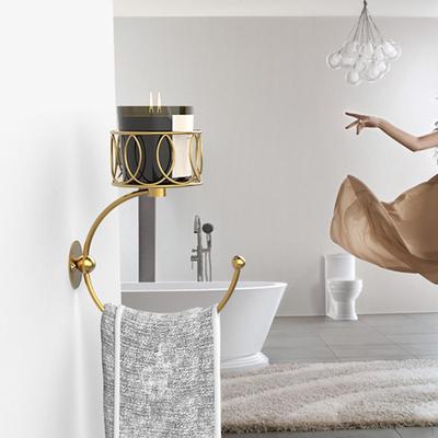 Badetuchhalter für Badezimmer Tasche Serviette Kleidung Bademantel Mantel Hänger Hand Wanddeko Innen