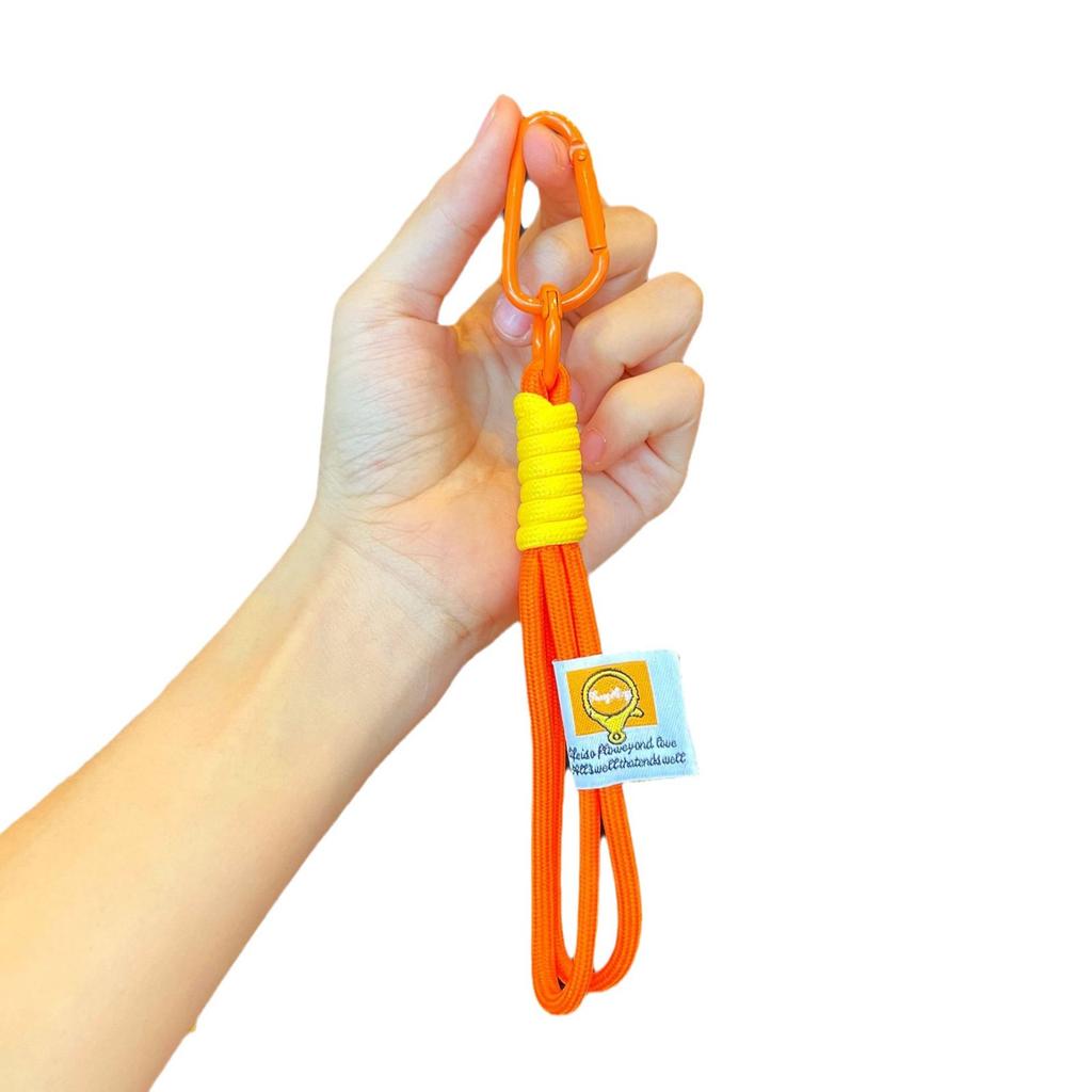 Simple Vent Corde Tissée à la Main Couleur Contrastante Cordon Porte-Clés Étui pour Téléphone Portable Corde à Main Portable Diy Tendance Niche Pendentif