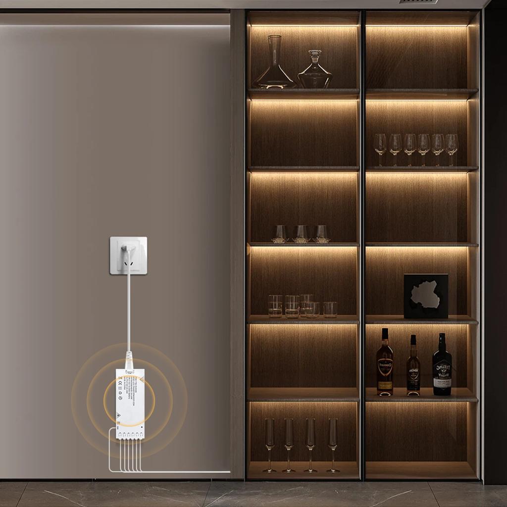 6/10x Dupont Port 110-250VAC para DC12V Transformador de iluminação 24W 36W 60W 100W Adaptador de fonte de alimentação Armário Armário Driver de faixa de LED