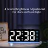 Digital LED Alarm Clock Desktop Table Clock Night Light with Time Temperature Display Backlight Snooze Clock Modern Decor