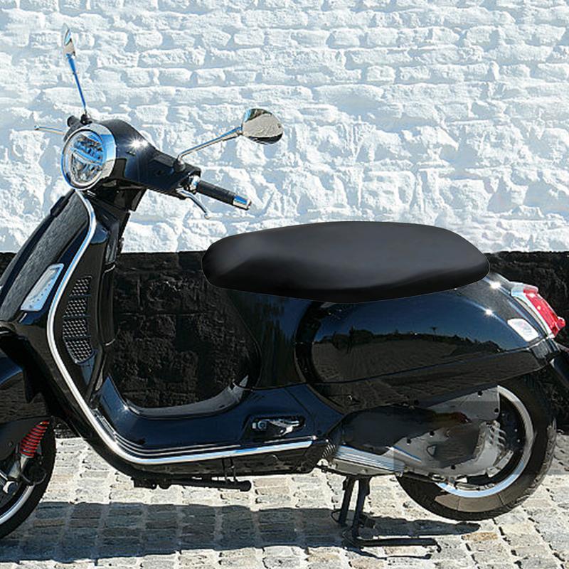 Motorcycle Scooter Seat Cover Artificial Leather Elastic Motorcycle Seat Cover Scooter Seat Protector Soft For Short Distance