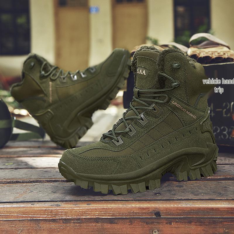 Bottes de randonnée et d'entraînement pour hommes grande taille - Mi-haut - Désert - 2024