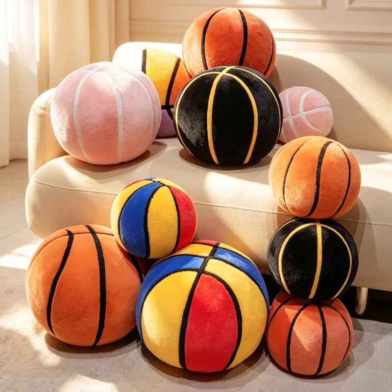 9/20/30CM Lifelike Plush Basketball Plush Dolls Simulation Balls Pillow Cute Plush Pendant Toy Decor Gift