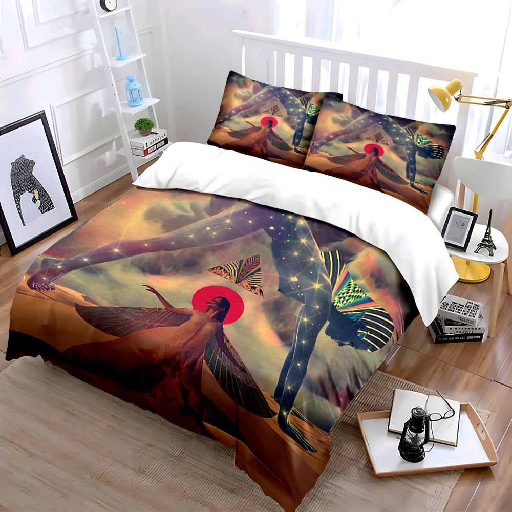 "Fantasy Desert Goddess Art" Bedding Duvet Cover Set Duvet Cover Pillowcases (1*Duvet Cover 2*Pillowcases, Without Duvet Insert)