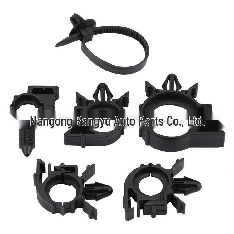 54PCS Car Snap Fasteners & Wiring Harness Clips with Nylon Binding Tape