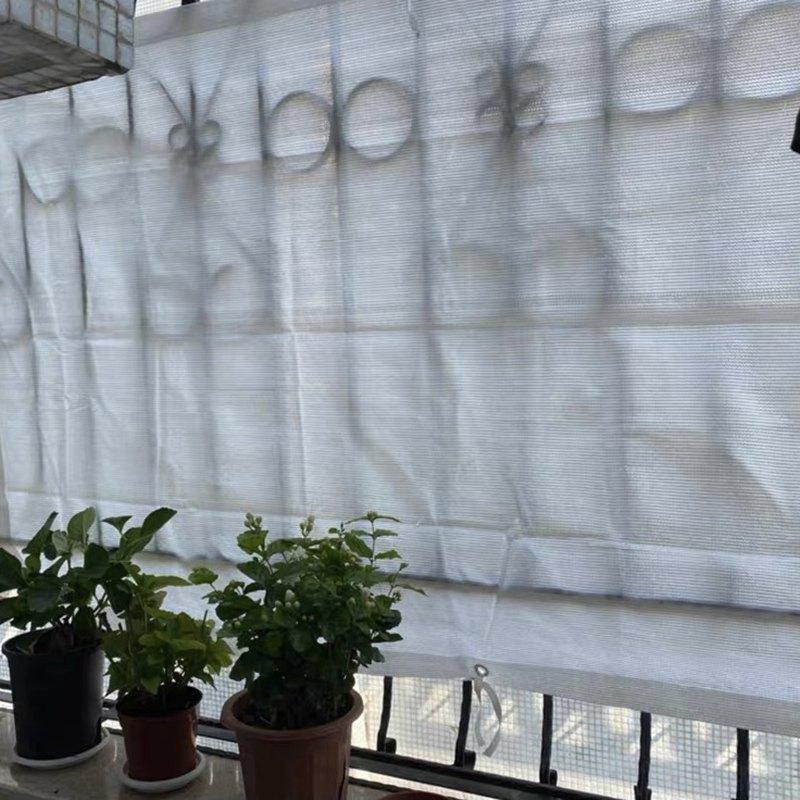 White Sunshade Net 55%~95% Shading Garden Buildings Shed Shelter Greenhouse Plant Sun Cover Balcony Gazebo Shade Sail Awning