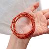 About 3Mm Natural Orange Pomegranate Multi-Circle Bracelet Bracelet.
