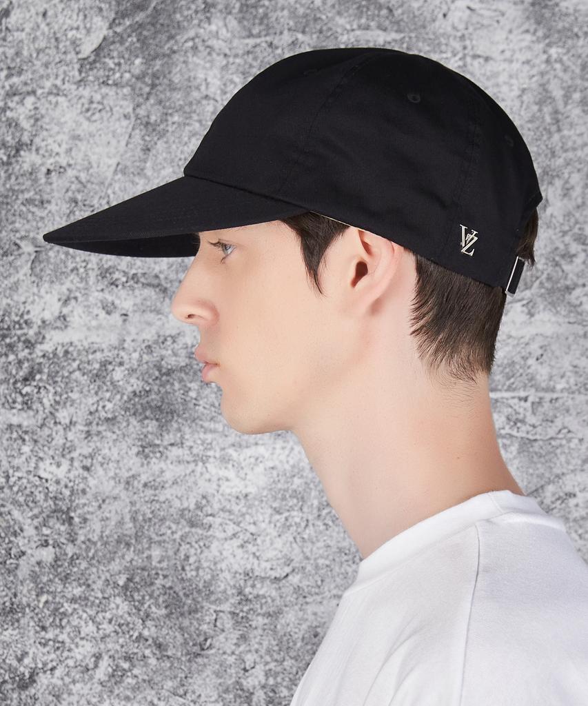 Bajal Ordinary Oversized Cotton Ball Cap Black