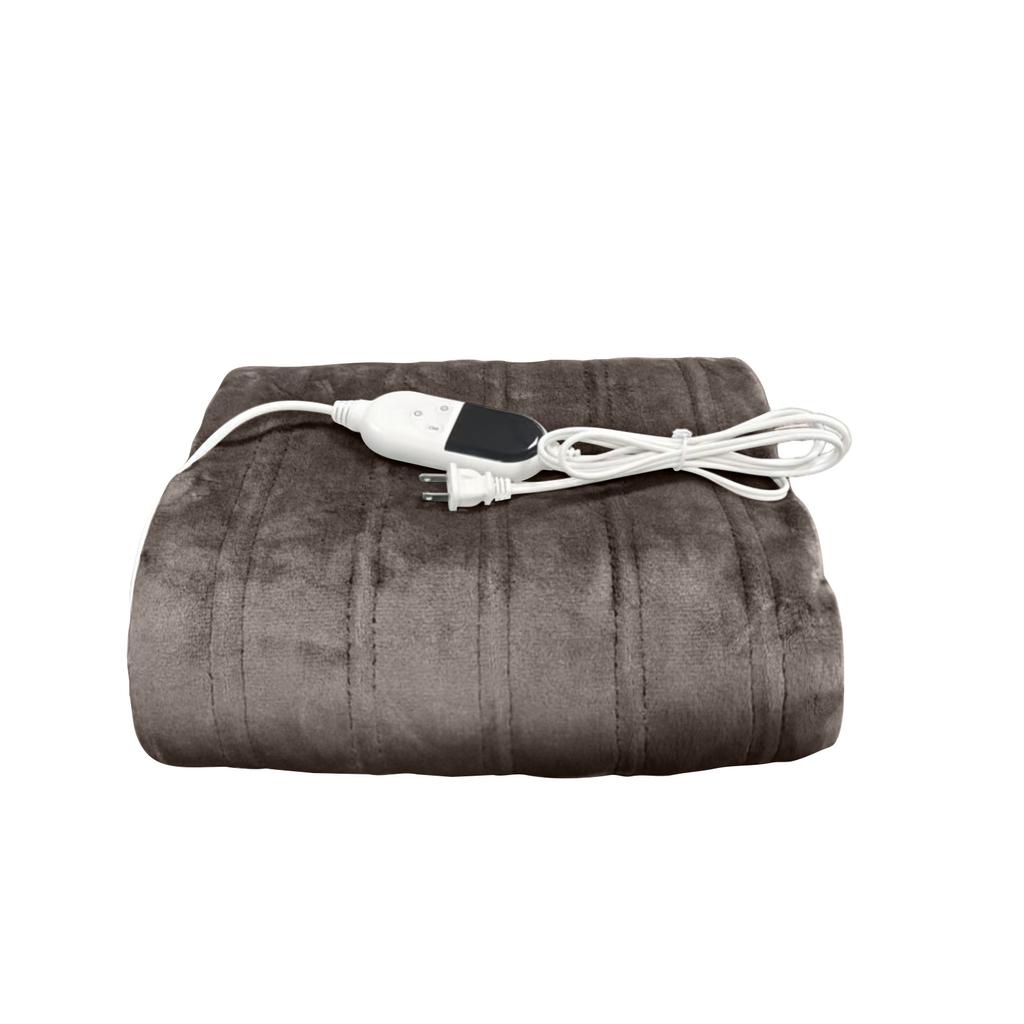 Electric Blanket With 10 Temperature Settings, Overheat , Flannel/lamb Fleece Material.