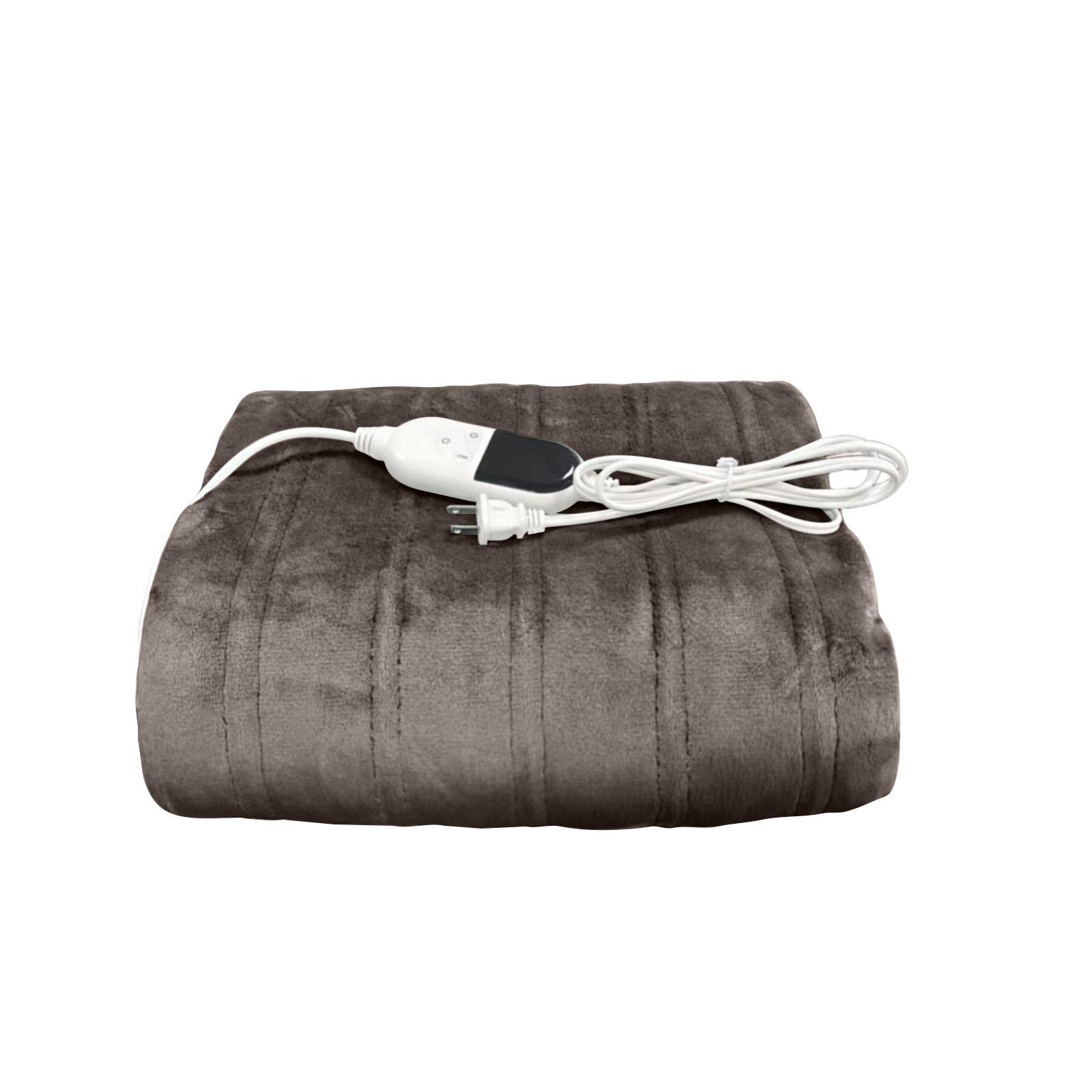 

Electric Blanket With 10 Temperature Settings, Overheat , Flannel/lamb Fleece Material. S