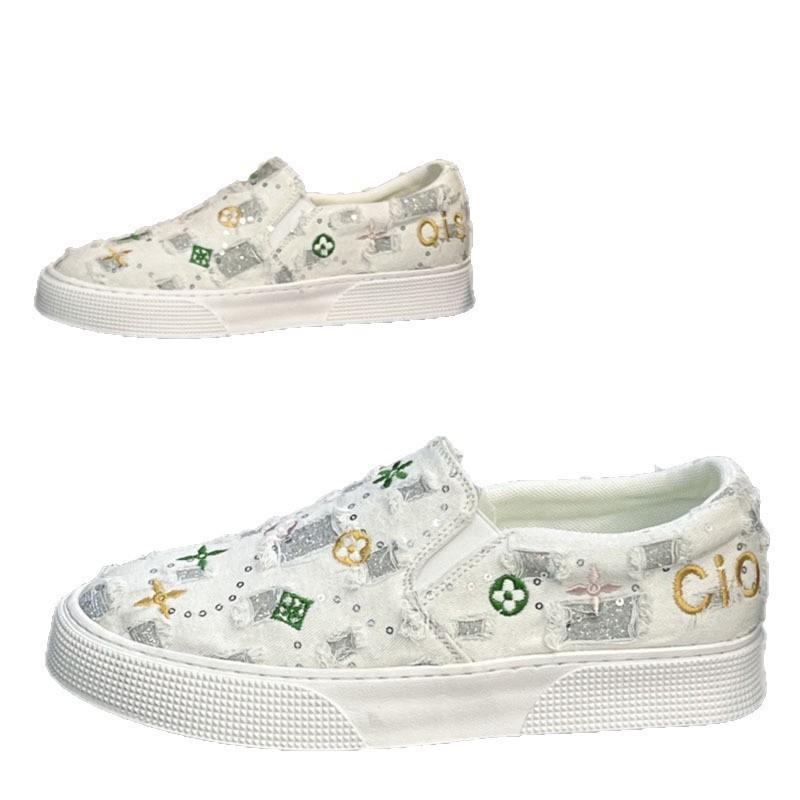 Lazy Shoes Low-top Trendy Summer Men's Shoes Printed One-pedal Fashion Casual New Men's Trendy Shoes Casual Men's Shoes