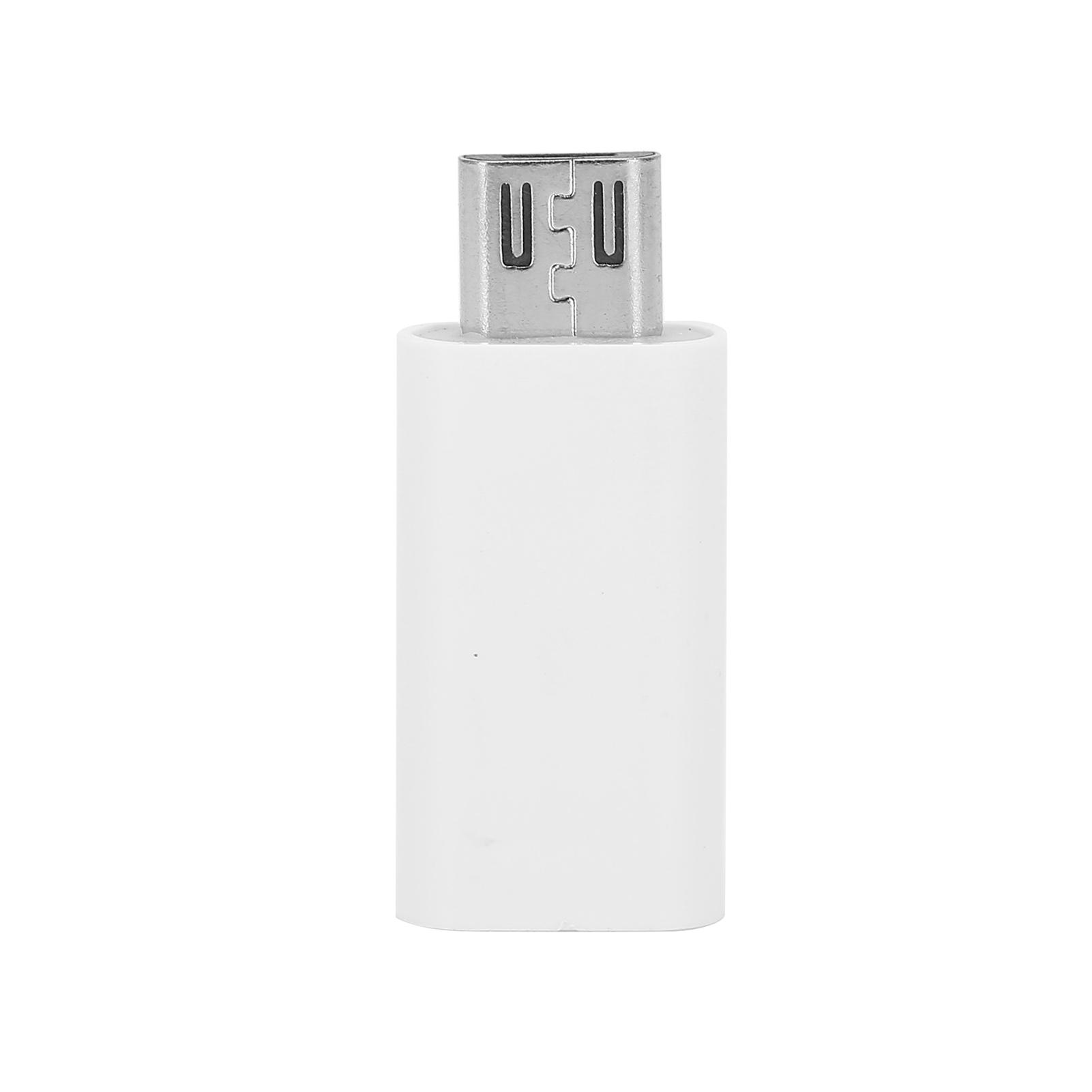 

Переходник TypeC Female to Micro USB Male для быстрой зарядки(белый ) белый