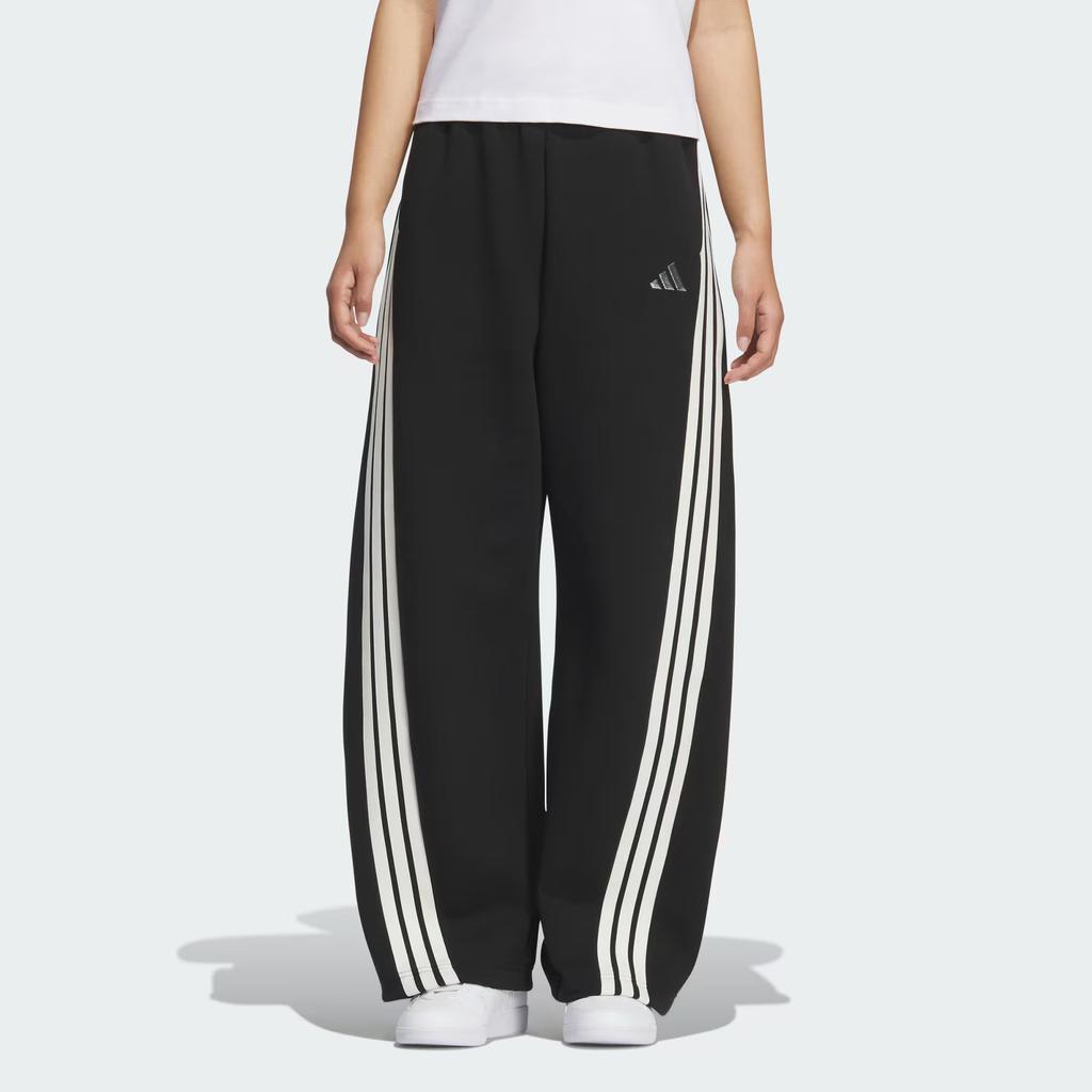 Adidas Story Double Knit Banana Pant Loose Fit Sports Banana Stripe Casual Pants Women Pants KB8998