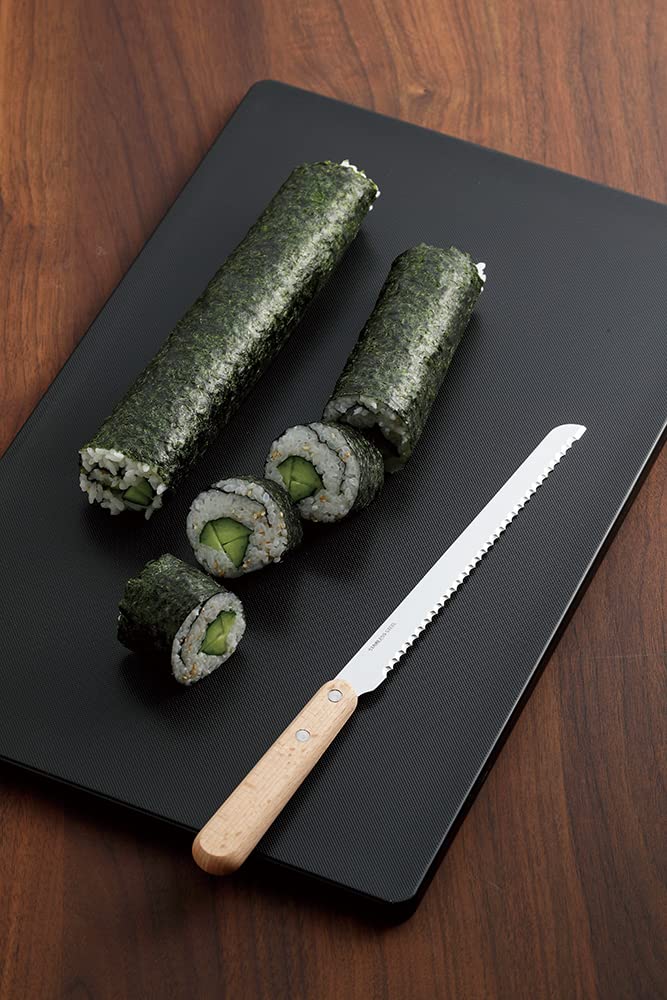 Sato Metal Industries SALUS Black Cutting Board, Large, Polypropylene, Antibacterial