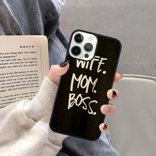 Wife Mom Boss funny Phone Case Cover for iPhone 17 Air 16 16e 15 13 14 11 12 Pro Max Plus coque fundas Shell