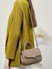 Zency Genuine Leather Retro Khaki Handbag Women Square Bag Crossbody Top-handle Bag