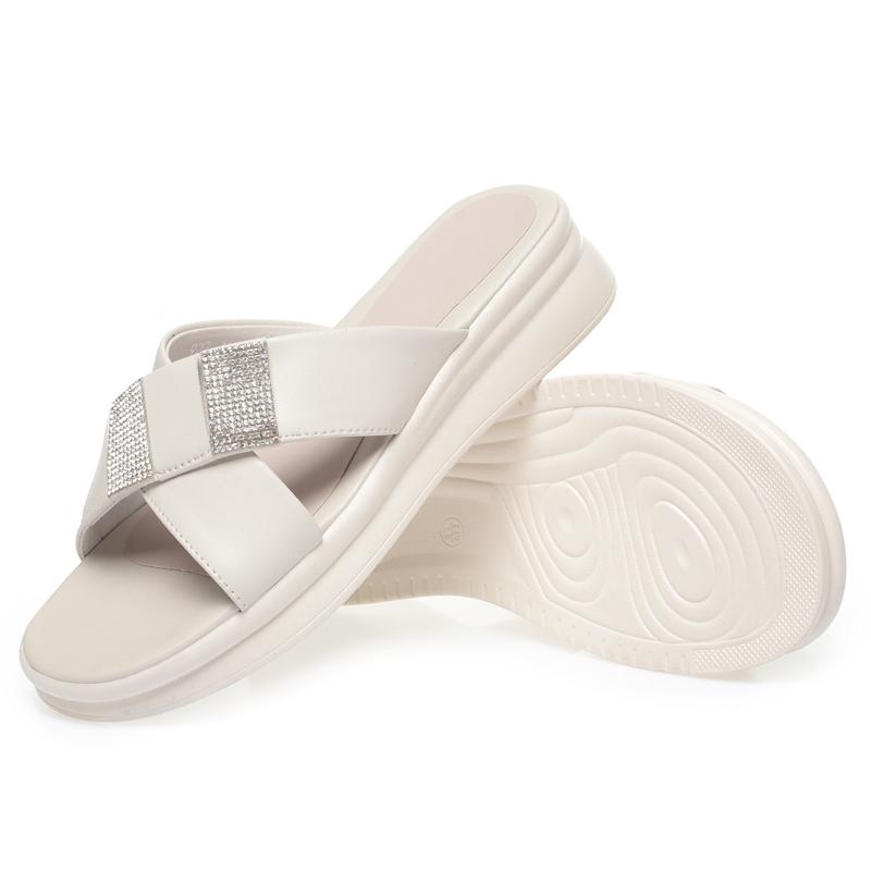 Fashion AIYUQI Women's Slippers Summer 2025 New Genuine Leather Women's Slippers Wedge Large Size 41 42 43 Slippers Ladies