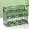 Egg Storage Box For Kitchen Large Capacity Egg Tray With Handle Multi Layer Anti Fall Egg Holder Timing Egg Rack