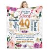 Happy Birthday Gift Blanket Gift for Women Four Seasons Multifunctional Flannel Blanket