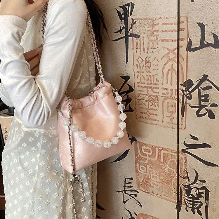 IELGY Exquisite and Fashionable Handbag, Foreign Style Solid Color Versatile Shoulder High Texture Simple Trend Messenger Bag