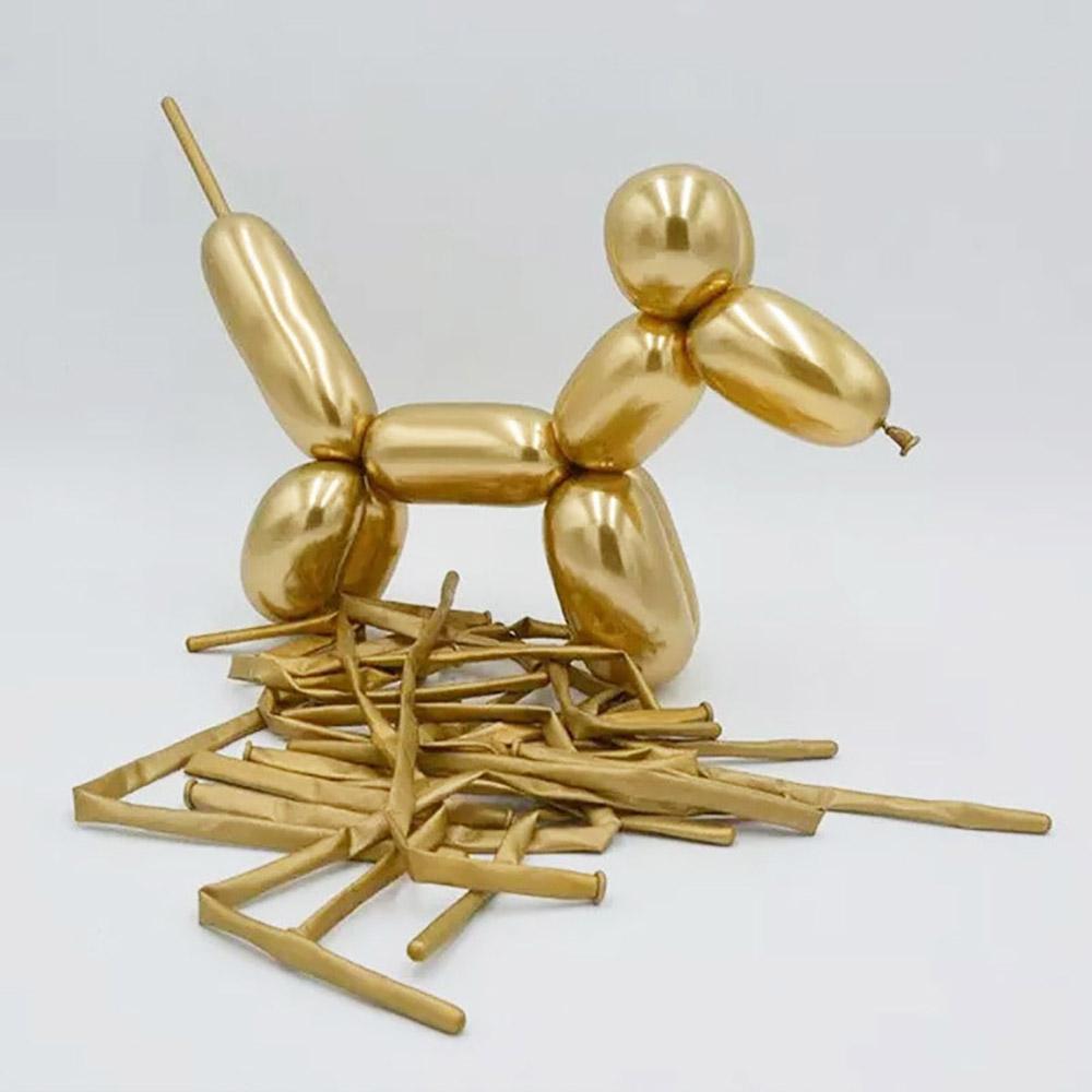 12Pcs/Pack Metal Magic Balloons With Thicken Colorful Creativity Long Balloon For Child Toy Wedding Birthday Party Shop Window Home DIY Decor