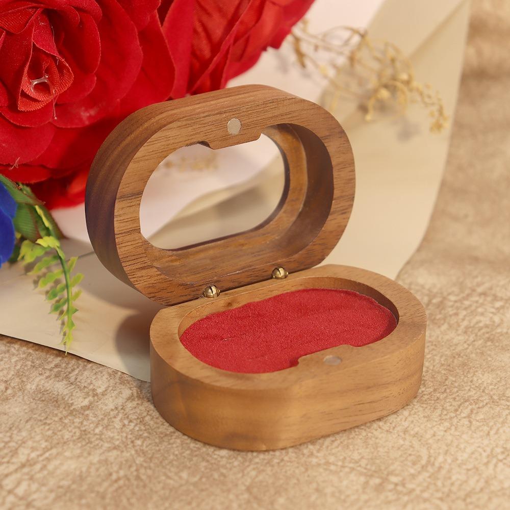 Engagement Ring Finger Ring Box Jewelry Storage Box Couple Rings Holder Wedding Ring Case  Wedding