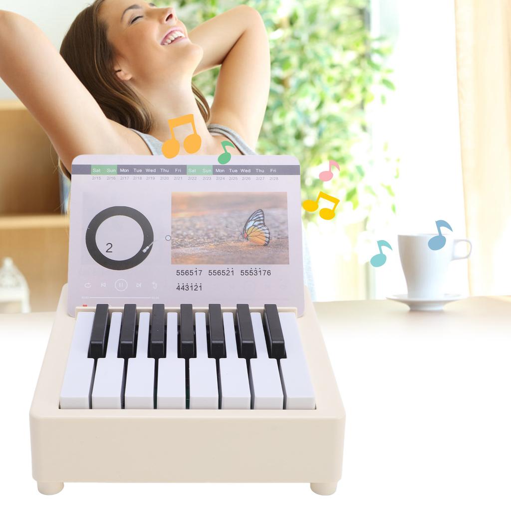Miniature Piano Desk Calendar Innovative Playable Music Desk Desktop Ornament For   Desks