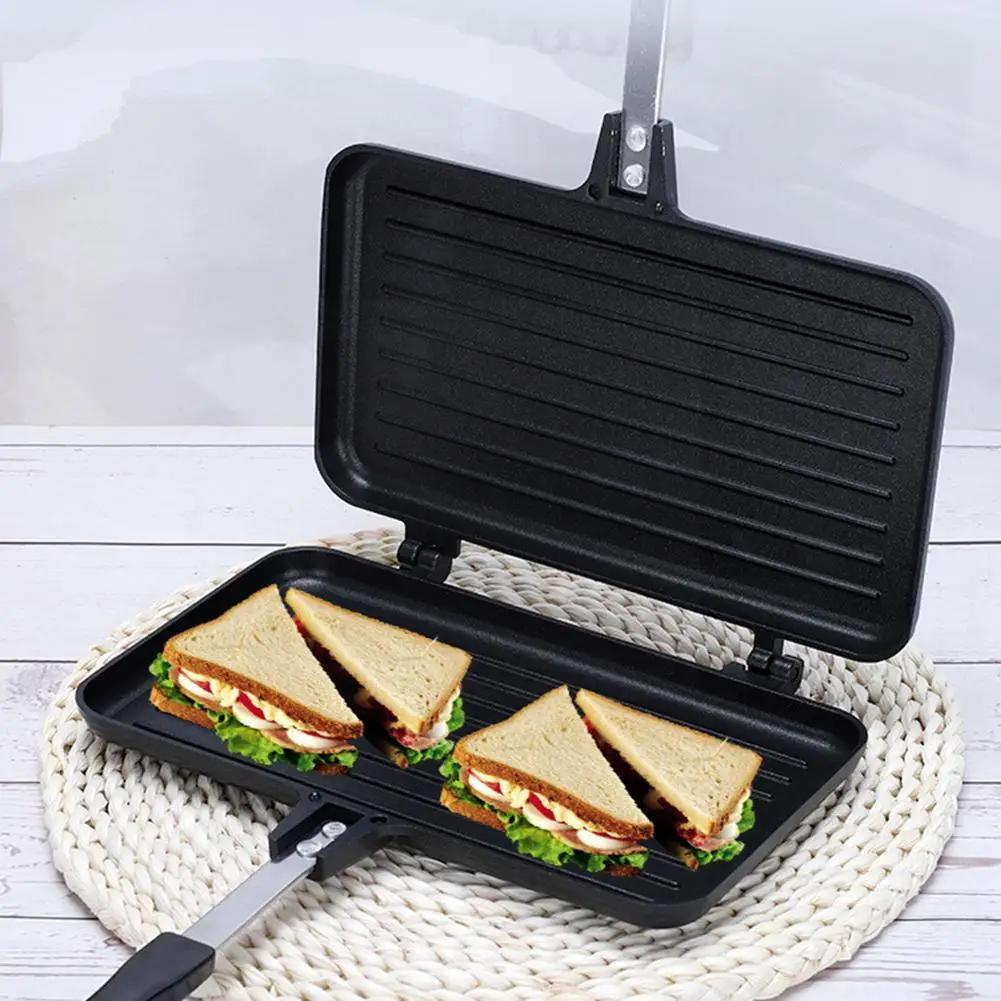 Double-Sided Frying Pan Non-Stick Sandwich Maker Waffle Pancake Snack Griddle Pan Bread Barbecue Plate Kitchen Cooking Tools