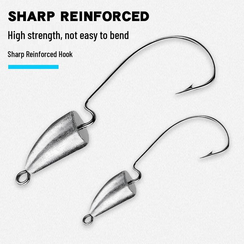 Anti-Snag Bullet Lead Crank Hook Fishing Rig
