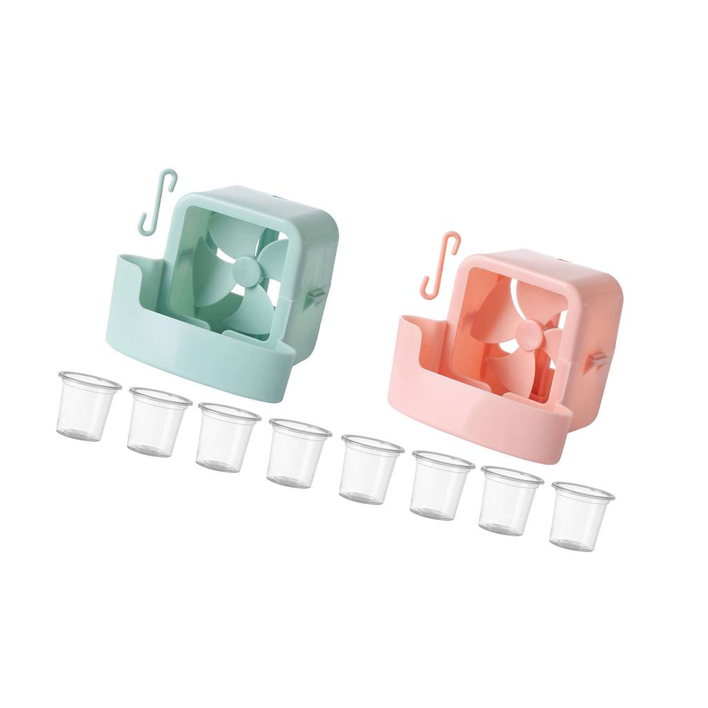 Electric Fan Cooling Storage Box Ice Storage Box Fast Cooling Portable Household With Hanging Hook For Electric Fan