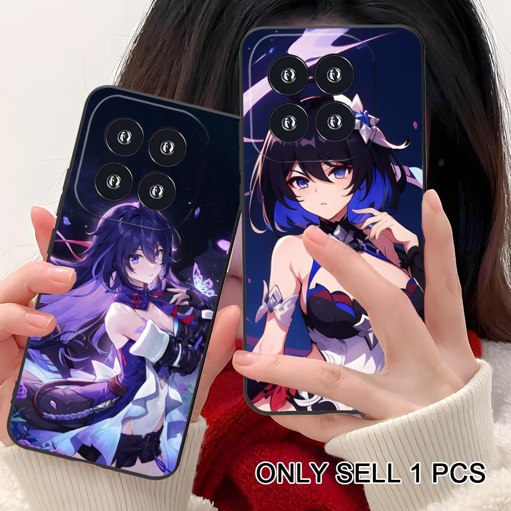 HSR Seele Matte TPU Mobile Phone Case for Xiaomi 15 14 13 12 Mi 11 T Ultra Lite Pro S X 5G Colorful Printing Cover