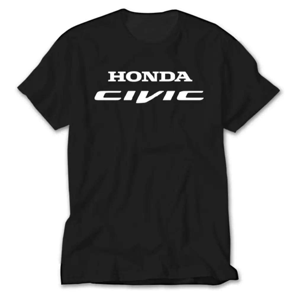 

Honda Mens and Womens Tshirt Summer Classic Trend Tee Honda Civic Logo Shortsleeved Spring and Autumn Motorcycle Cycling Top 4XL