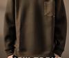 Men's 420g Heavyweight Patchwork Hoodie: Autumn Loose Fit, Plus Size Round Neck Base Layer, American Style.