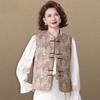 Stylish 2026 Spring & Autumn Vest for Middle-Aged and Elderly Women - Chinese Style